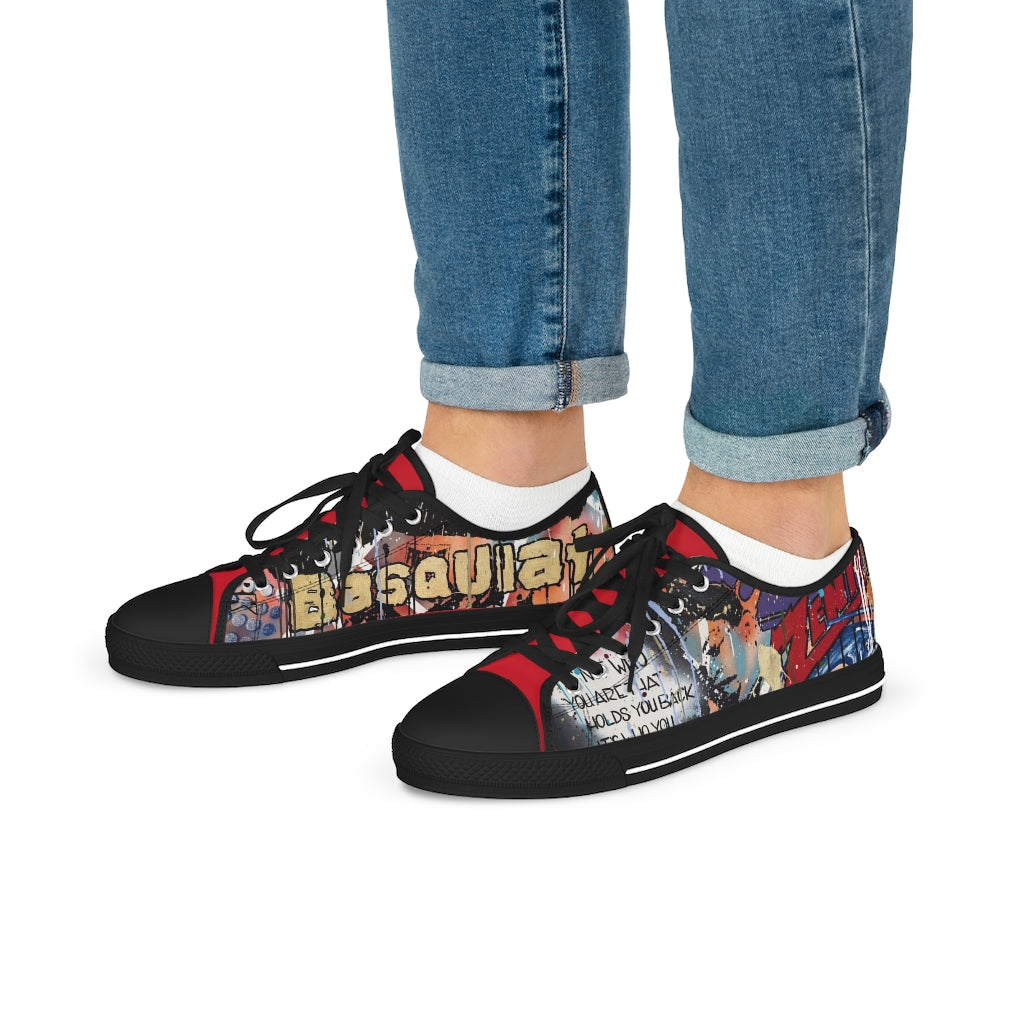 "Basquiat/Warhol Tribute" Men's Low Top Sneakers