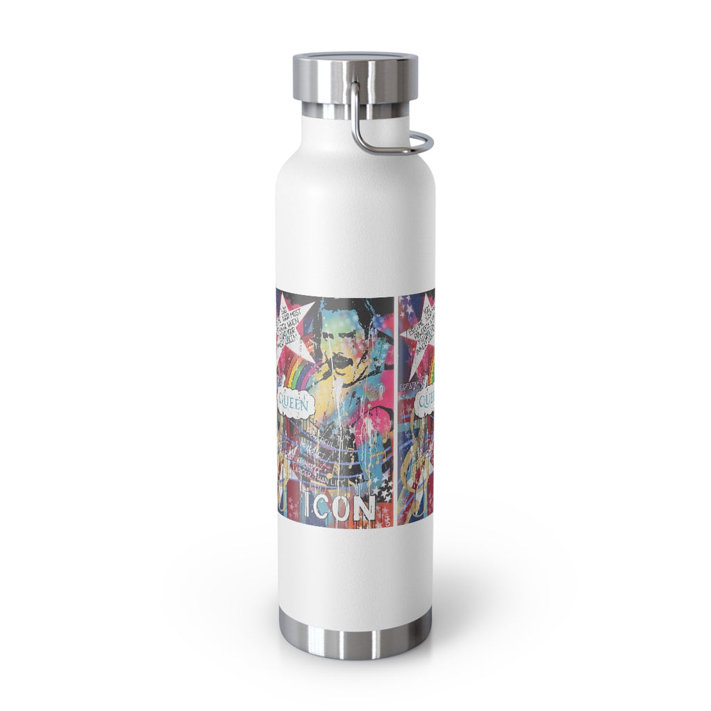 "Find Your Inner Queen- Inspired By Freddie Mercury" Copper Vacuum Insulated Bottle, 22oz
