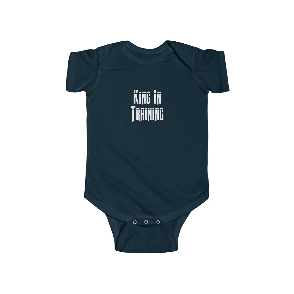 "King In Training" Infant Fine Jersey Bodysuit