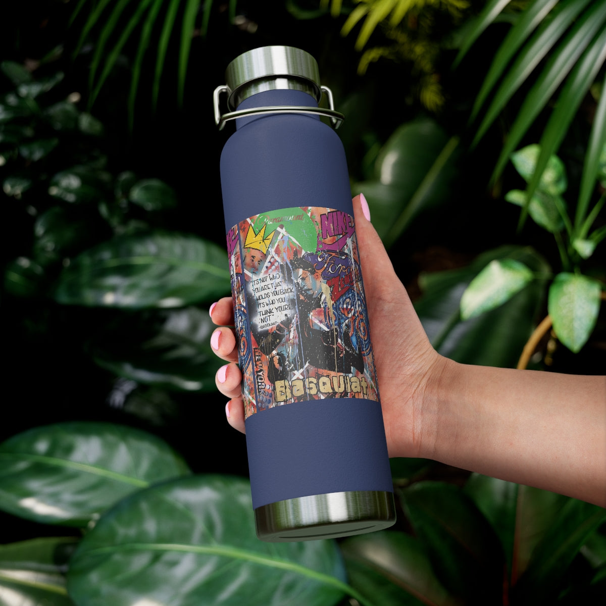 "Basquiat/Warhol Tribute" Copper Vacuum Insulated Bottle, 22oz