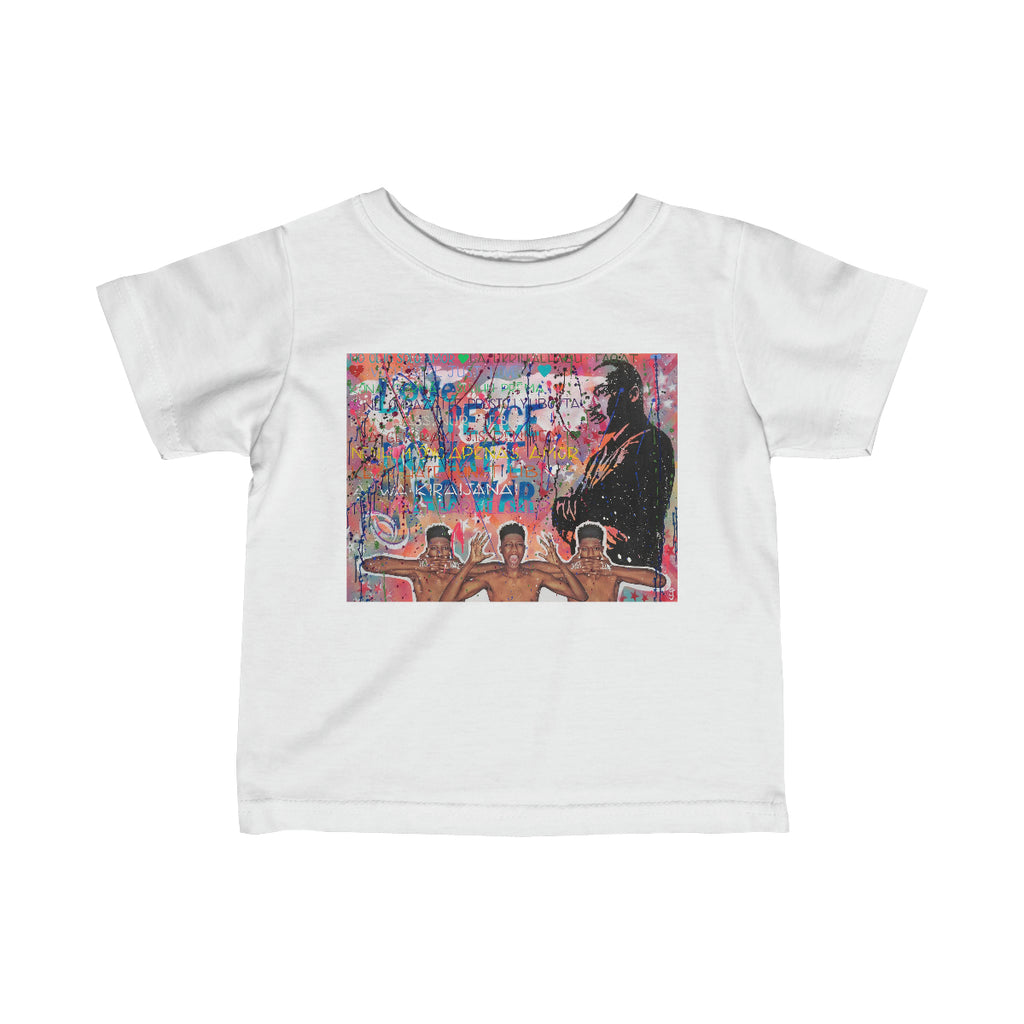 "No Hate Just Love" Infant Fine Jersey Tee