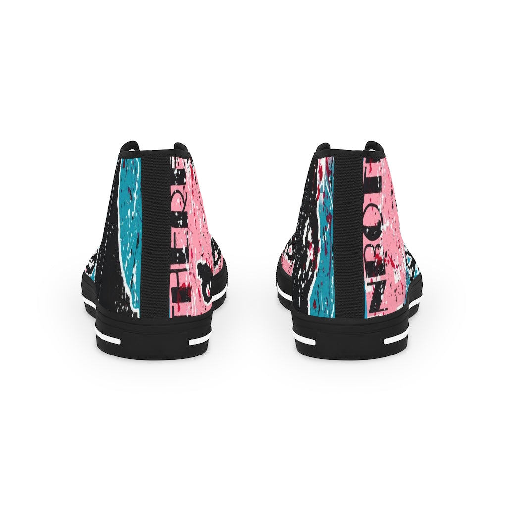 "Unbothered Inspired By Grace Jones" Men's High Top Sneakers
