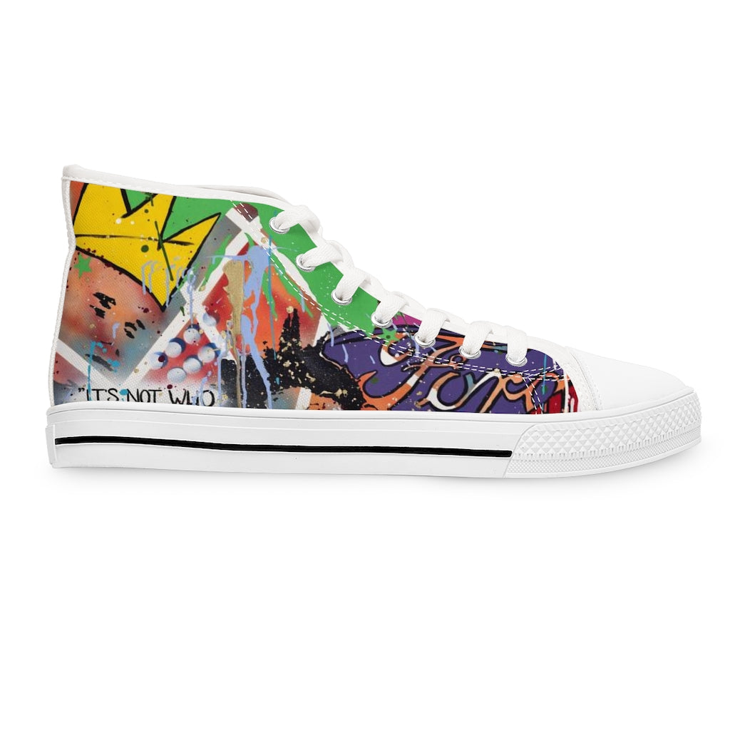"Basquiat/Warhol Tribute "Women's High Top Sneakers