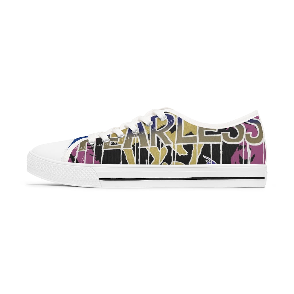 "Fearless" Women's Low Top Sneakers