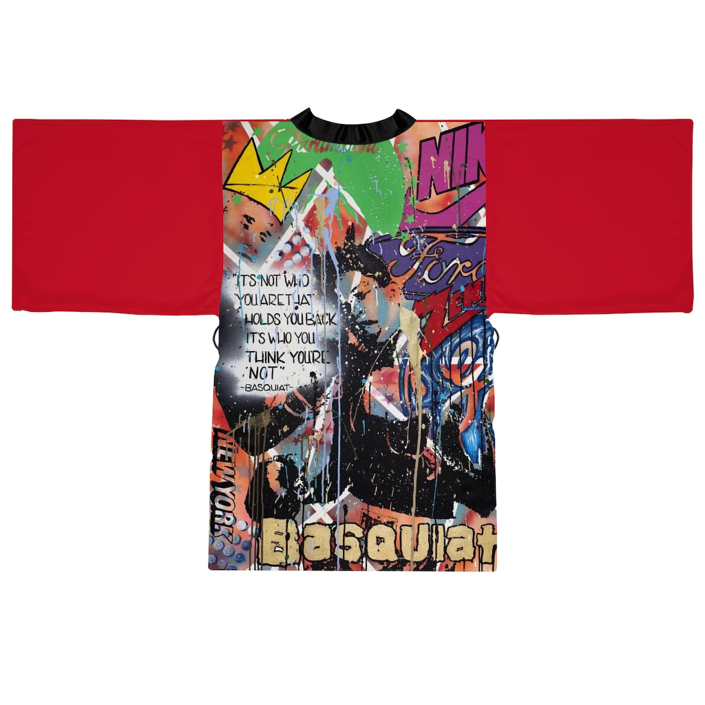 "Basquiat/Warhol Tribute" Long Sleeve Kimono Robe