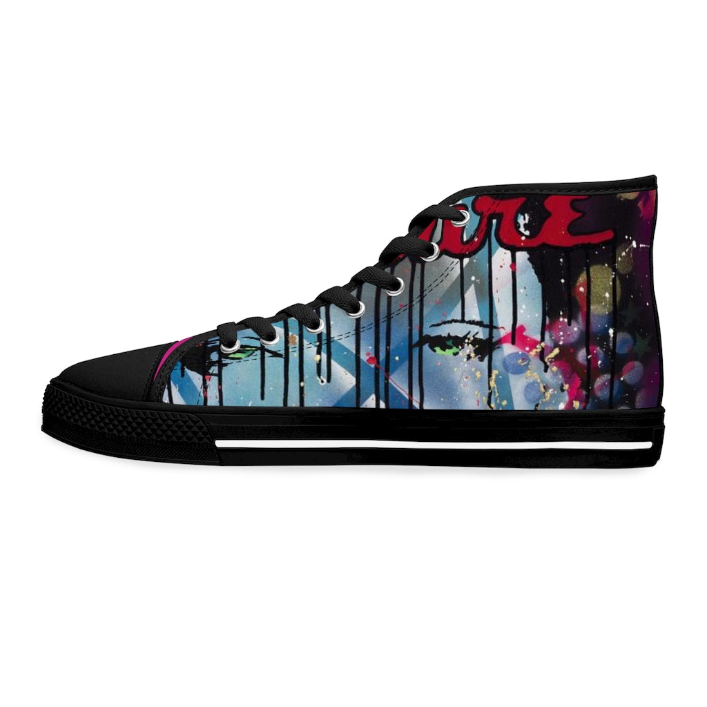 "Be The Boss" Women's High Top Sneakers