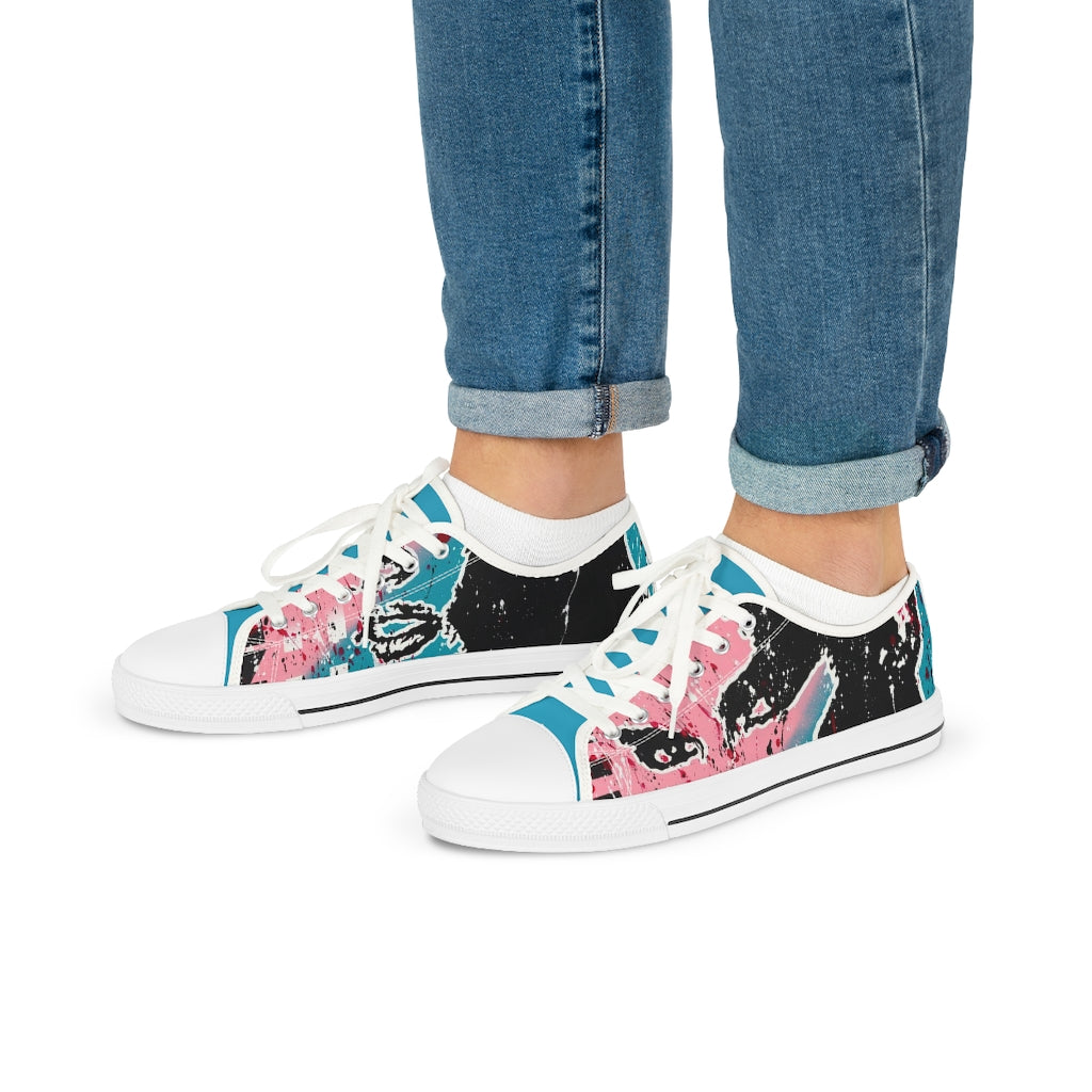 "Unbothered Inspired By Grace Jones" Men's Low Top Sneakers