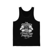 Load image into Gallery viewer, "I'm Sorry...." Unisex Jersey Tank