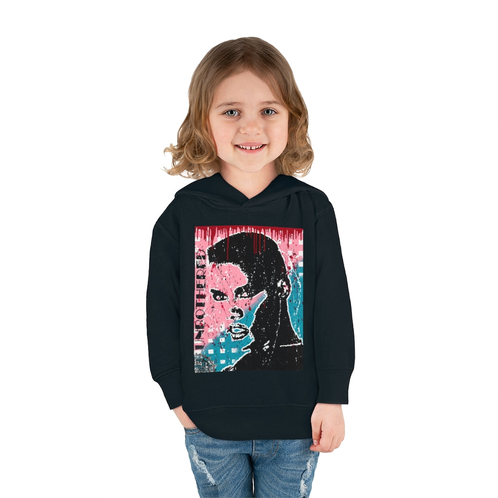 "Unbothered-Grace Jones" " Toddler Pullover Fleece Hoodie