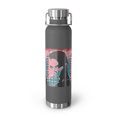 "Unbothered-Inspired By Grace Jones" Copper Vacuum Insulated Bottle, 22oz