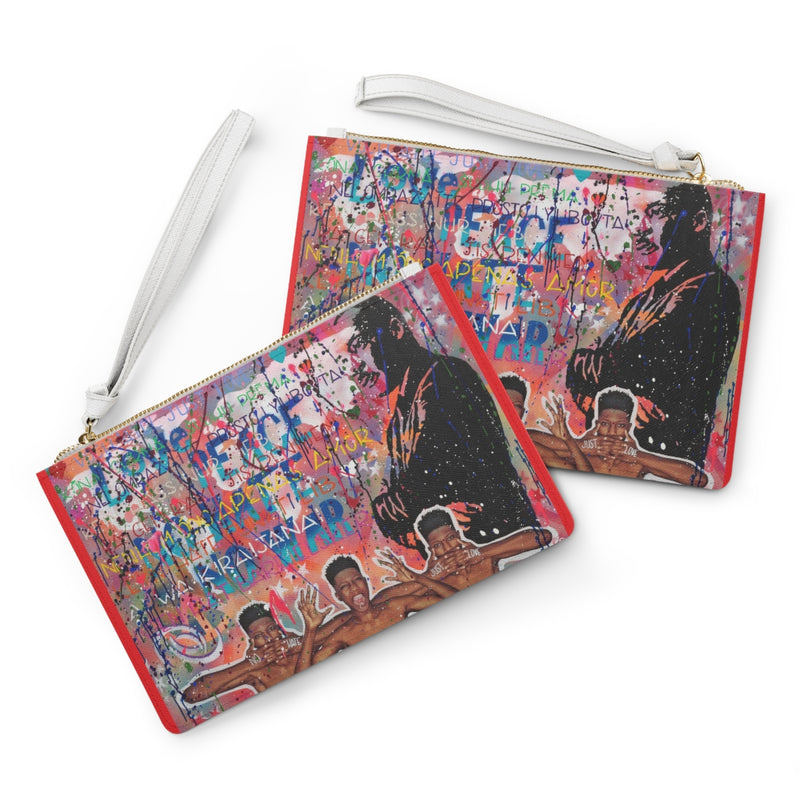 "No Hate Just Love" Clutch Purse