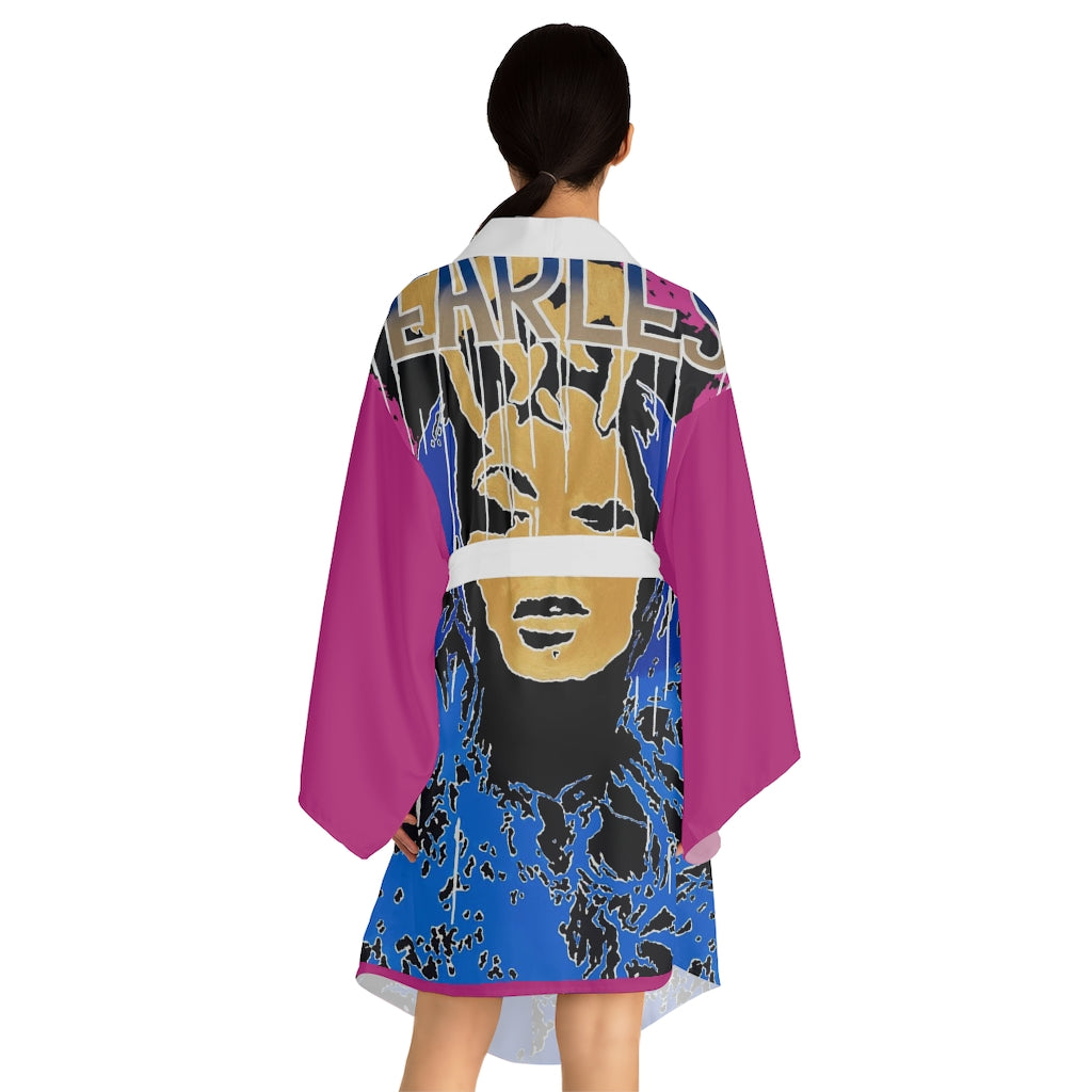 "Fearless" Long Sleeve Kimono Robe