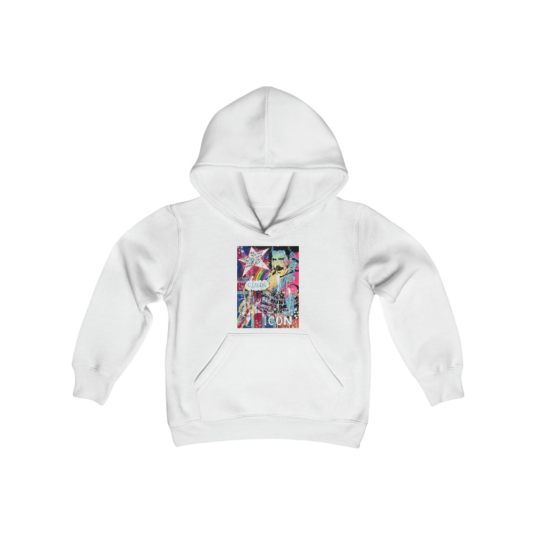 "Find  Your Inner Queen- Inspired By Freddie Mercury" Youth Heavy Blend Hooded Sweatshirt