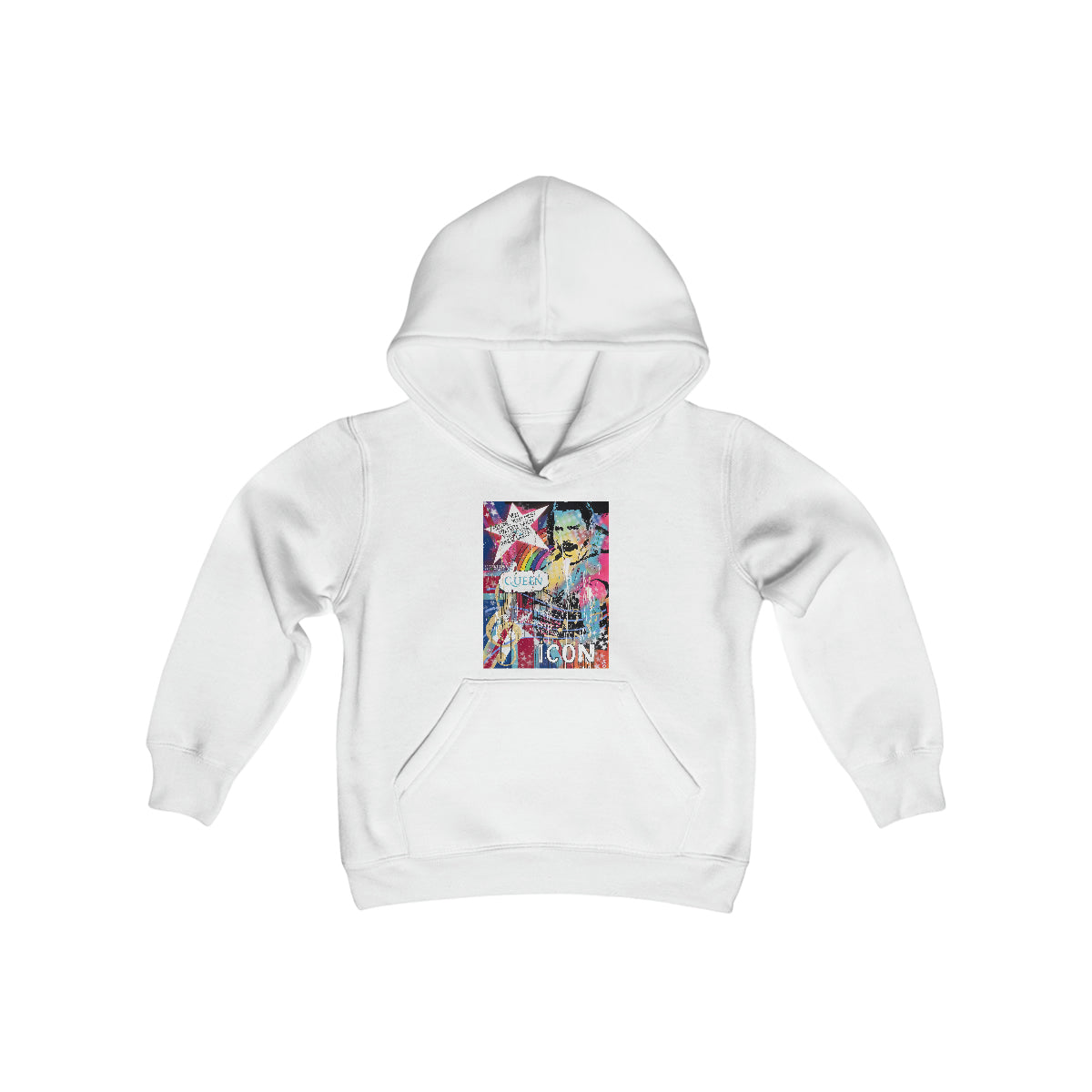 "Find  Your Inner Queen- Inspired By Freddie Mercury" Youth Heavy Blend Hooded Sweatshirt