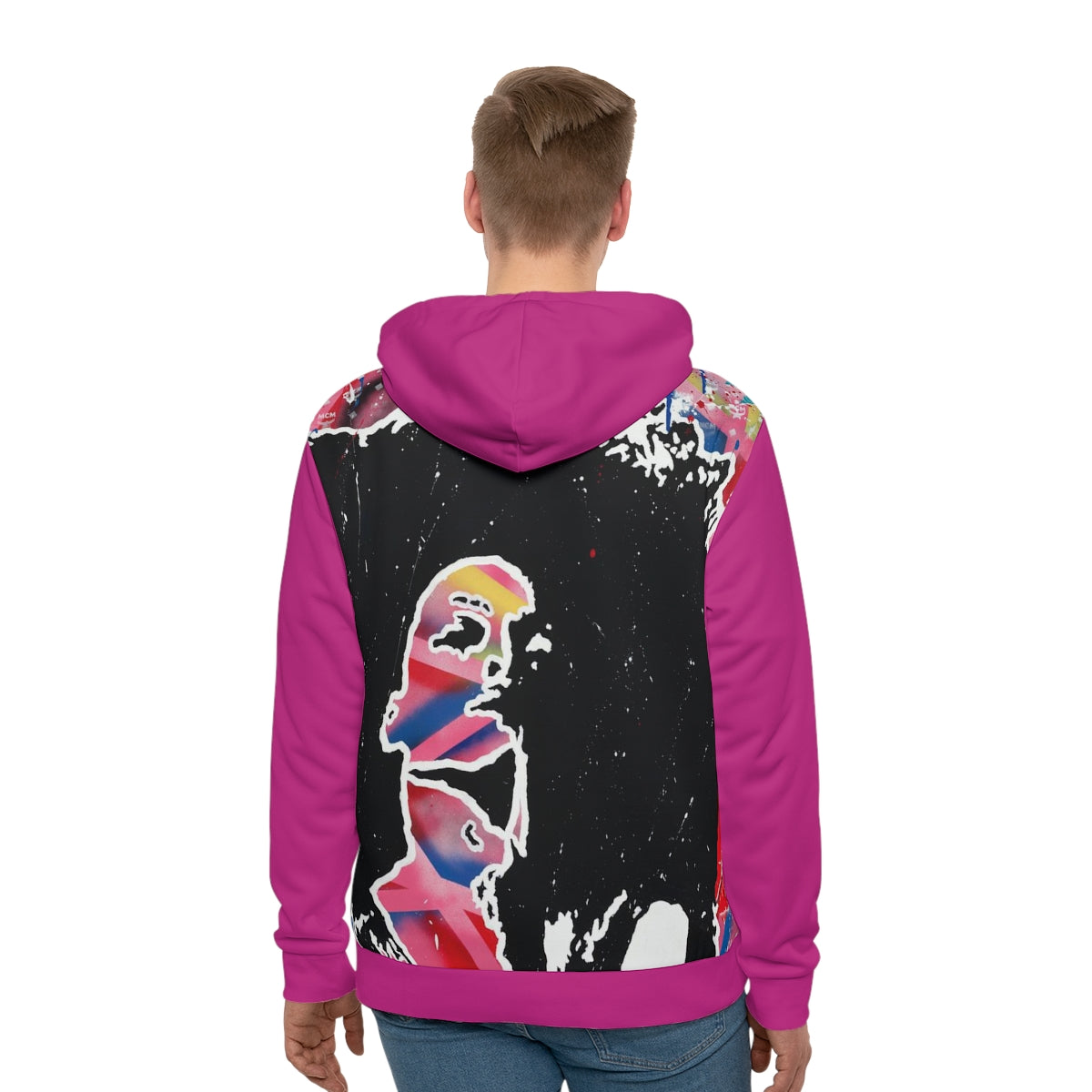 "Embodied" Men's All-Over-Print Hoodie