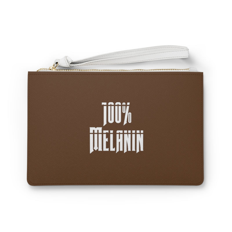 "100% Melanin" Vegan Clutch Purse