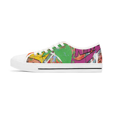 Load image into Gallery viewer, 'Basquiat/Warhol Tribute" Women's Low Top Sneakers