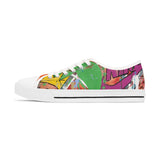 'Basquiat/Warhol Tribute" Women's Low Top Sneakers
