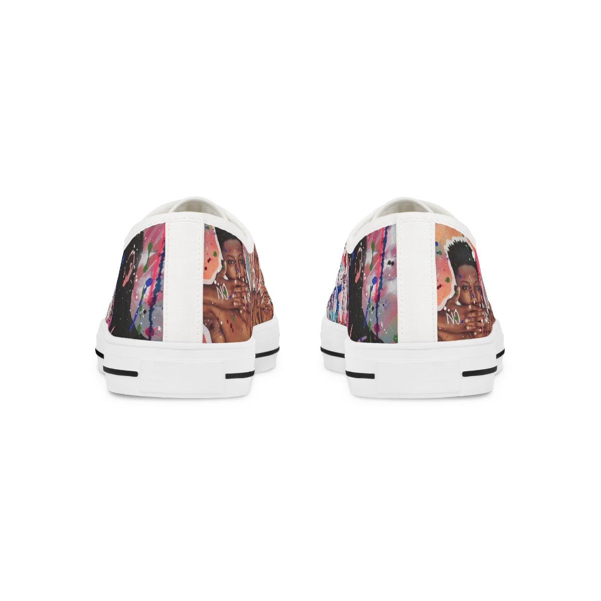 "No Hate Just Love" Men's Low Top Sneakers