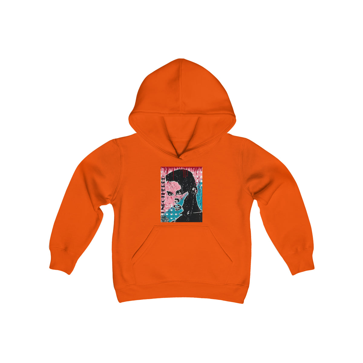 "Unbothered-Inspired By Grace Jones" Youth Heavy Blend Hooded Sweatshirt