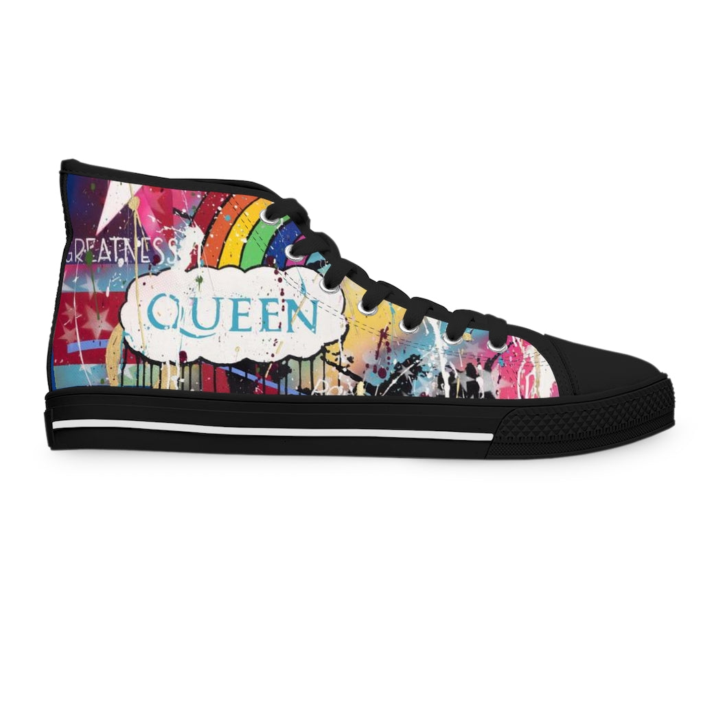" Find Your Inner Queen" Women's High Top Sneakers