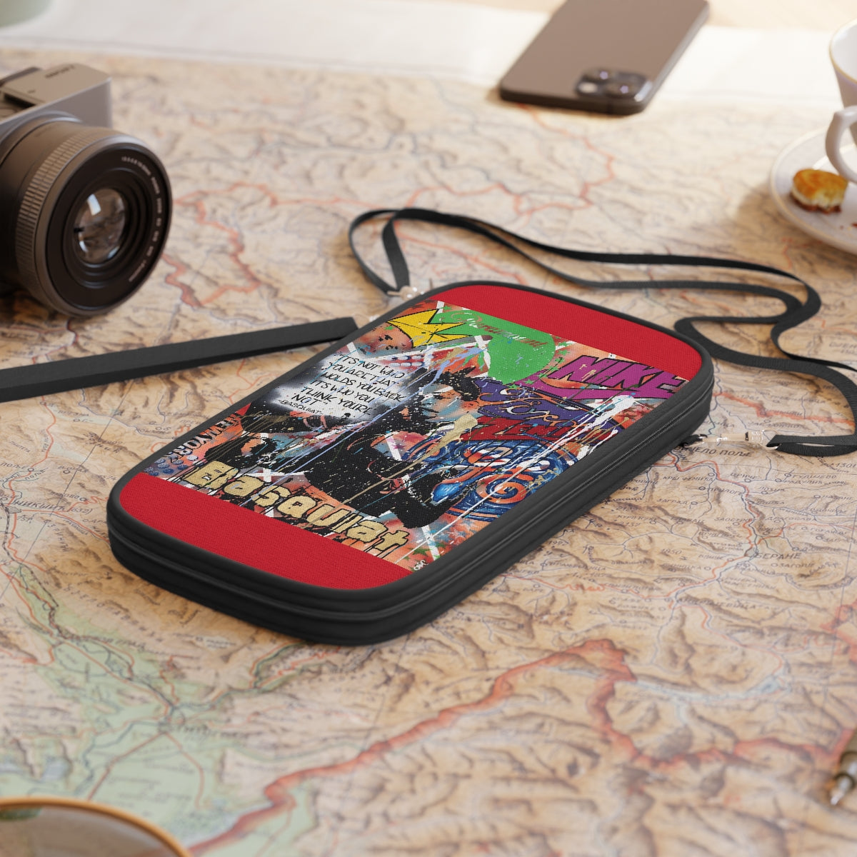 "Basquiat/Warhol Tribute" Passport Wallet