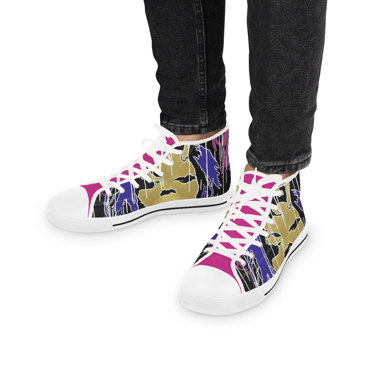 "Fearless Inspired By Beyonce" Men's High Top Sneakers