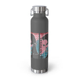 "Unbothered-Inspired By Grace Jones" Copper Vacuum Insulated Bottle, 22oz
