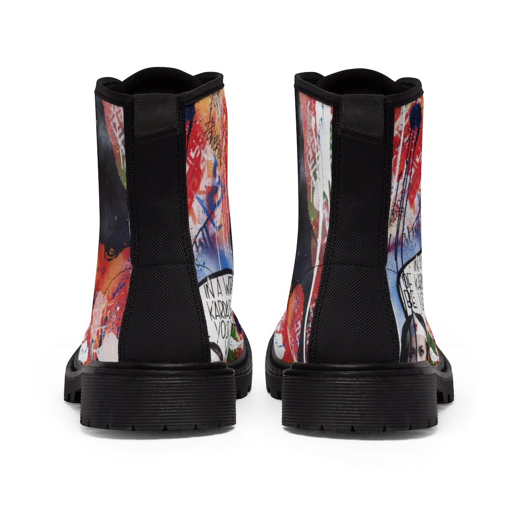 "Dare To Be Different" Men's Canvas Boots