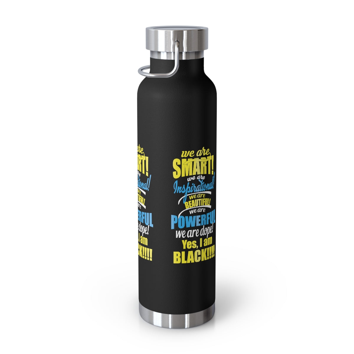 "We Are Smart...."Copper Vacuum Insulated Bottle, 22oz