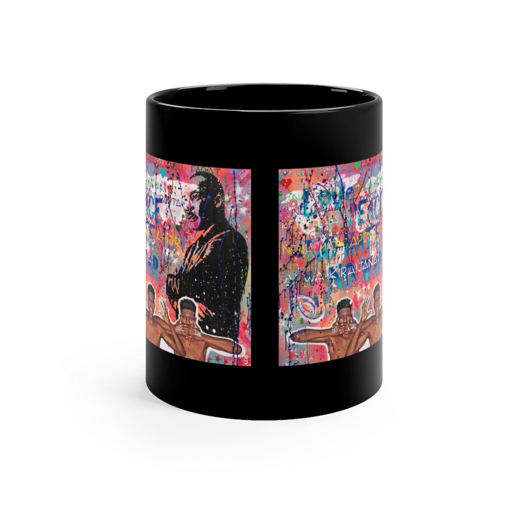"No Hate Just Love" 11oz Black Mug