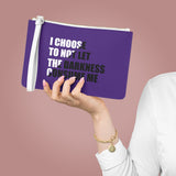 "I Choose Not To Let The Darkness Consume Me 7" Clutch Bag
