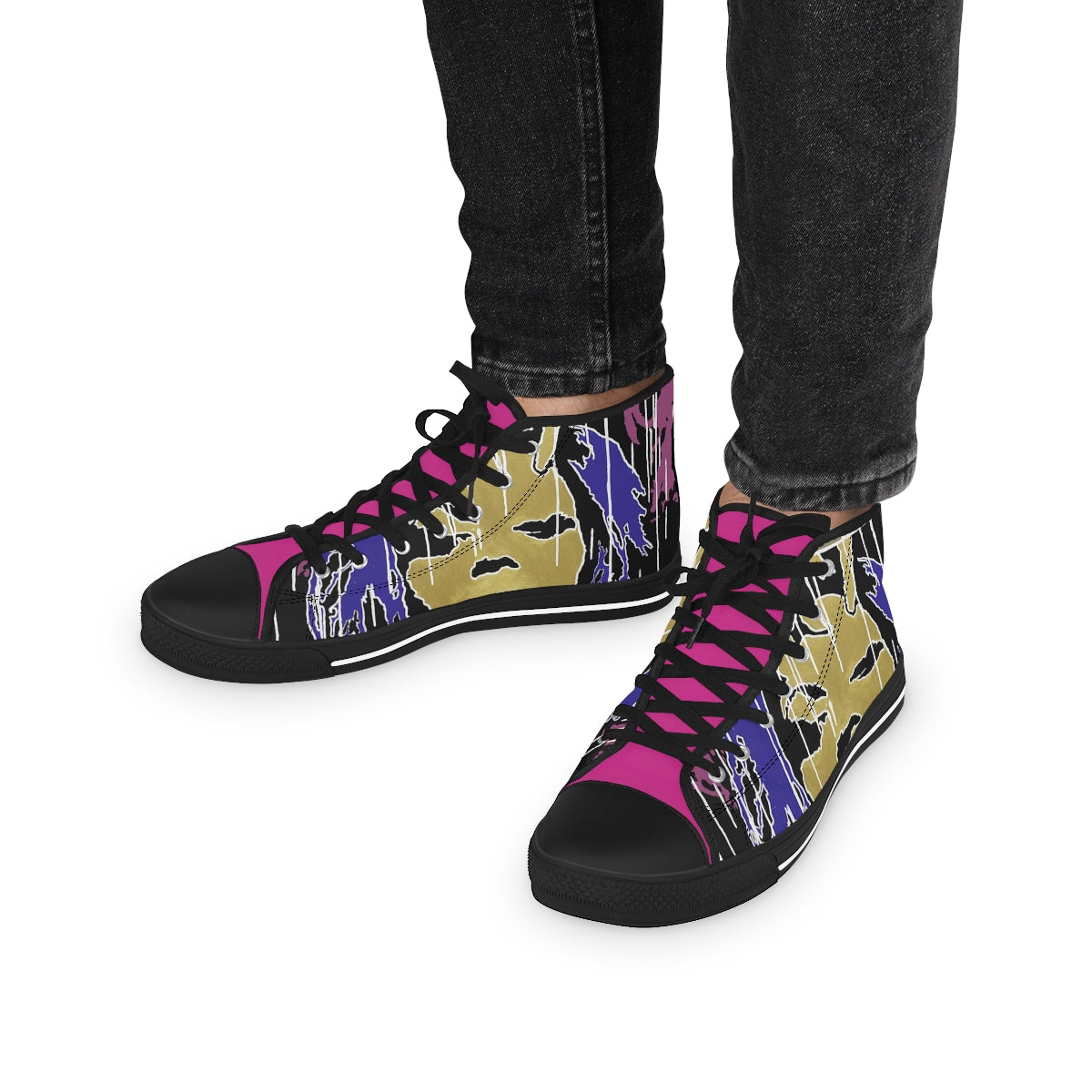 "Fearless Inspired By Beyonce" Men's High Top Sneakers