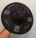 "Designer" Hand Painted Wide Brim Hat