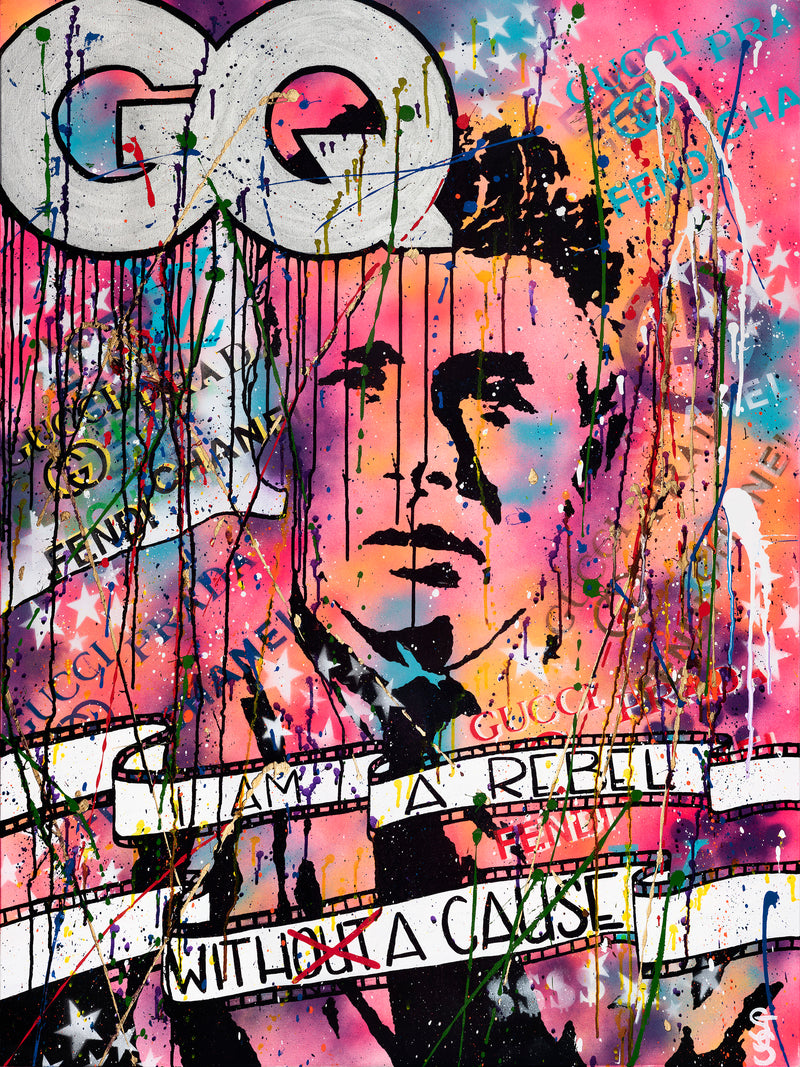 "Rebel With A Cause-James Dean Tribute" Hahnemühle Print