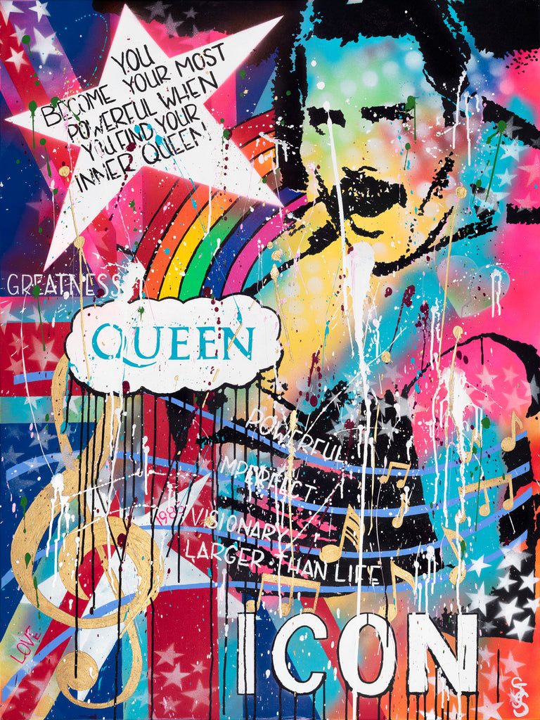 "Find Your Inner Queen-Inspired By Freddie Mercury" Hahnemühle Print