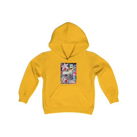"Find  Your Inner Queen- Inspired By Freddie Mercury" Youth Heavy Blend Hooded Sweatshirt