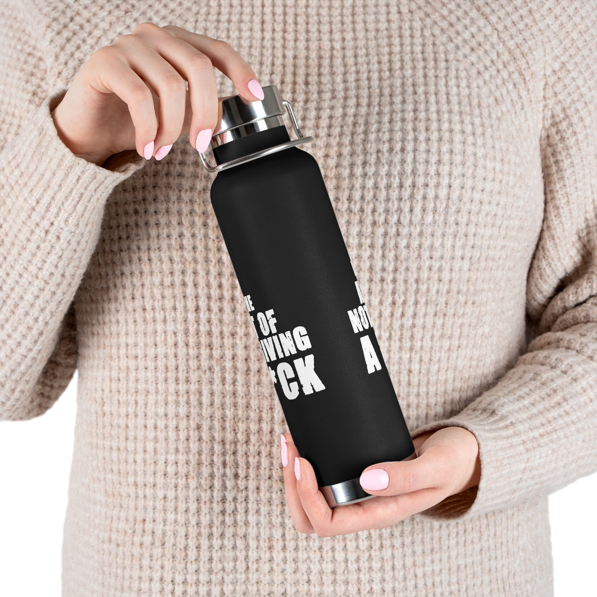 "The Art Of Not Giving A F*CK" Copper Vacuum Insulated Bottle, 22oz