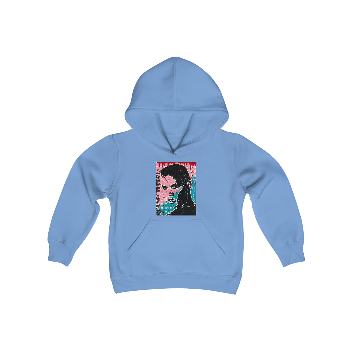 "Unbothered-Inspired By Grace Jones" Youth Heavy Blend Hooded Sweatshirt