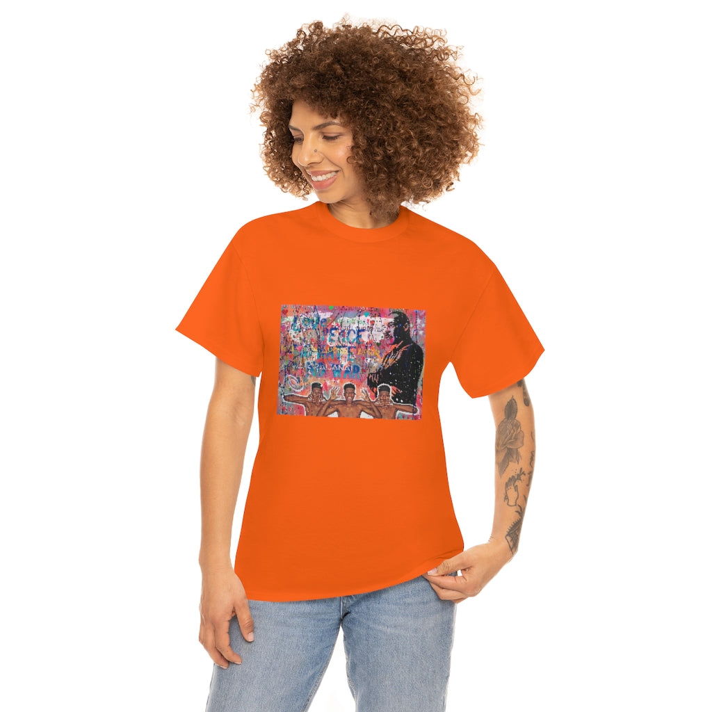 "No Hate Just Love" Unisex Heavy Cotton Tee