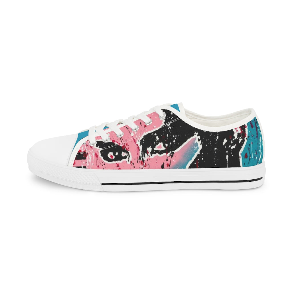 "Unbothered Inspired By Grace Jones" Men's Low Top Sneakers