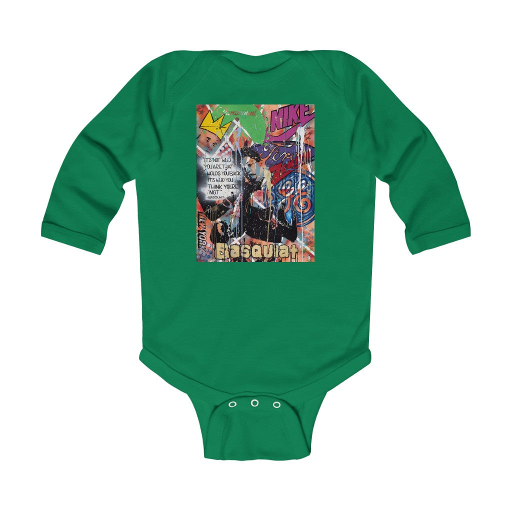 "Basquiat/Warhol Tribute" Infant Long Sleeve Bodysuit