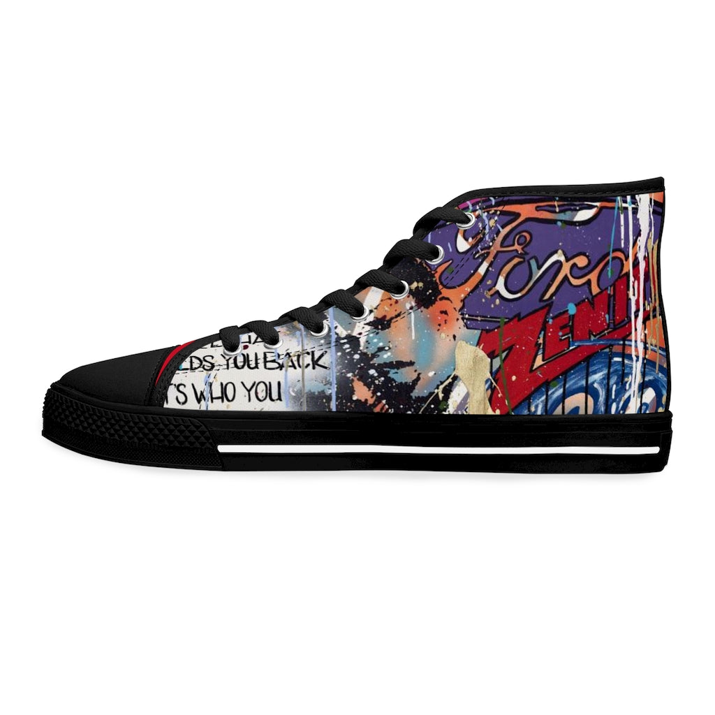 "Basquiat/Warhol Tribute "Women's High Top Sneakers