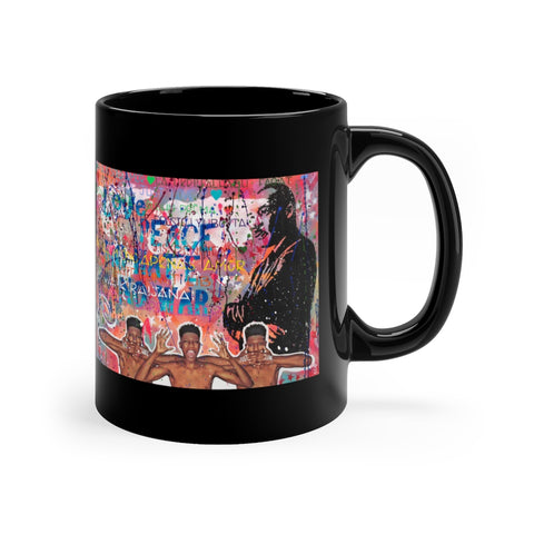 "No Hate Just Love" 11oz Black Mug