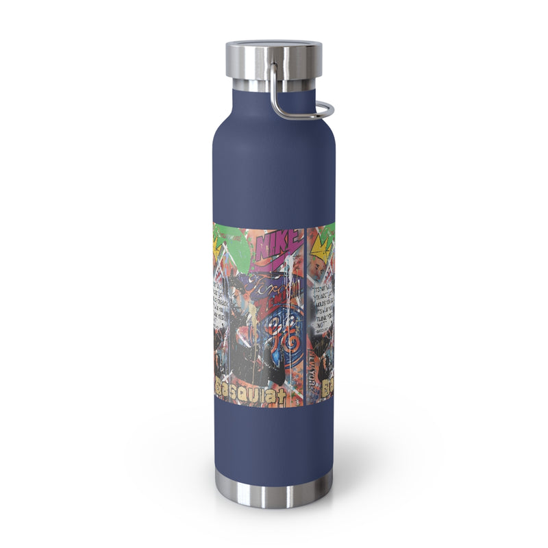 "Basquiat/Warhol Tribute" Copper Vacuum Insulated Bottle, 22oz