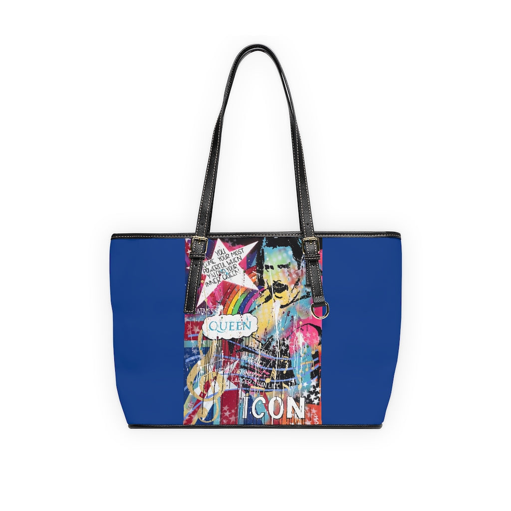 "Find Your Inner Queen" PU Leather Shoulder Bag