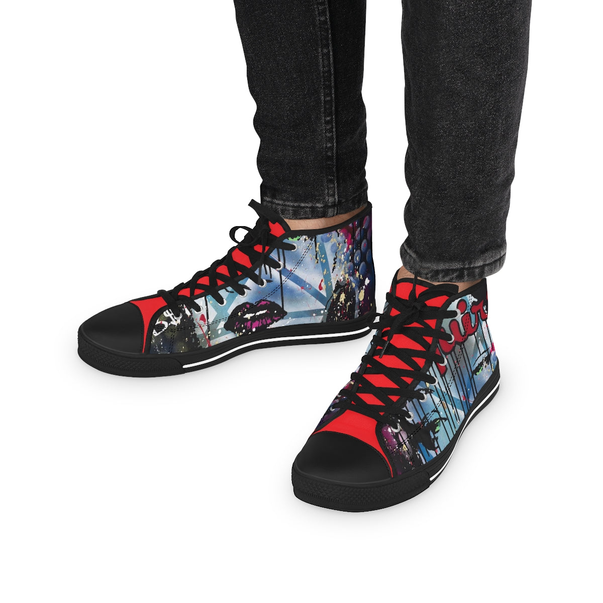 "Be The Boss" Men's High Top Sneakers