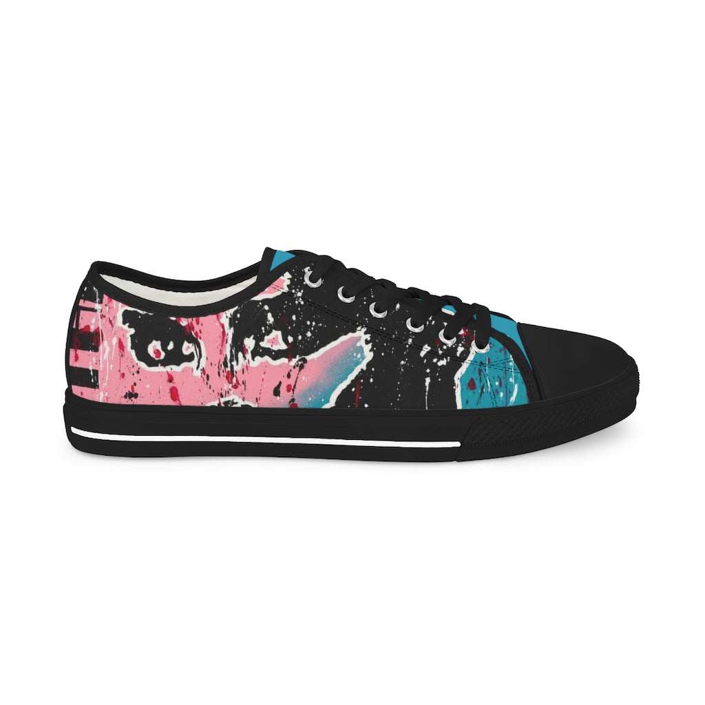 "Unbothered Inspired By Grace Jones" Men's Low Top Sneakers
