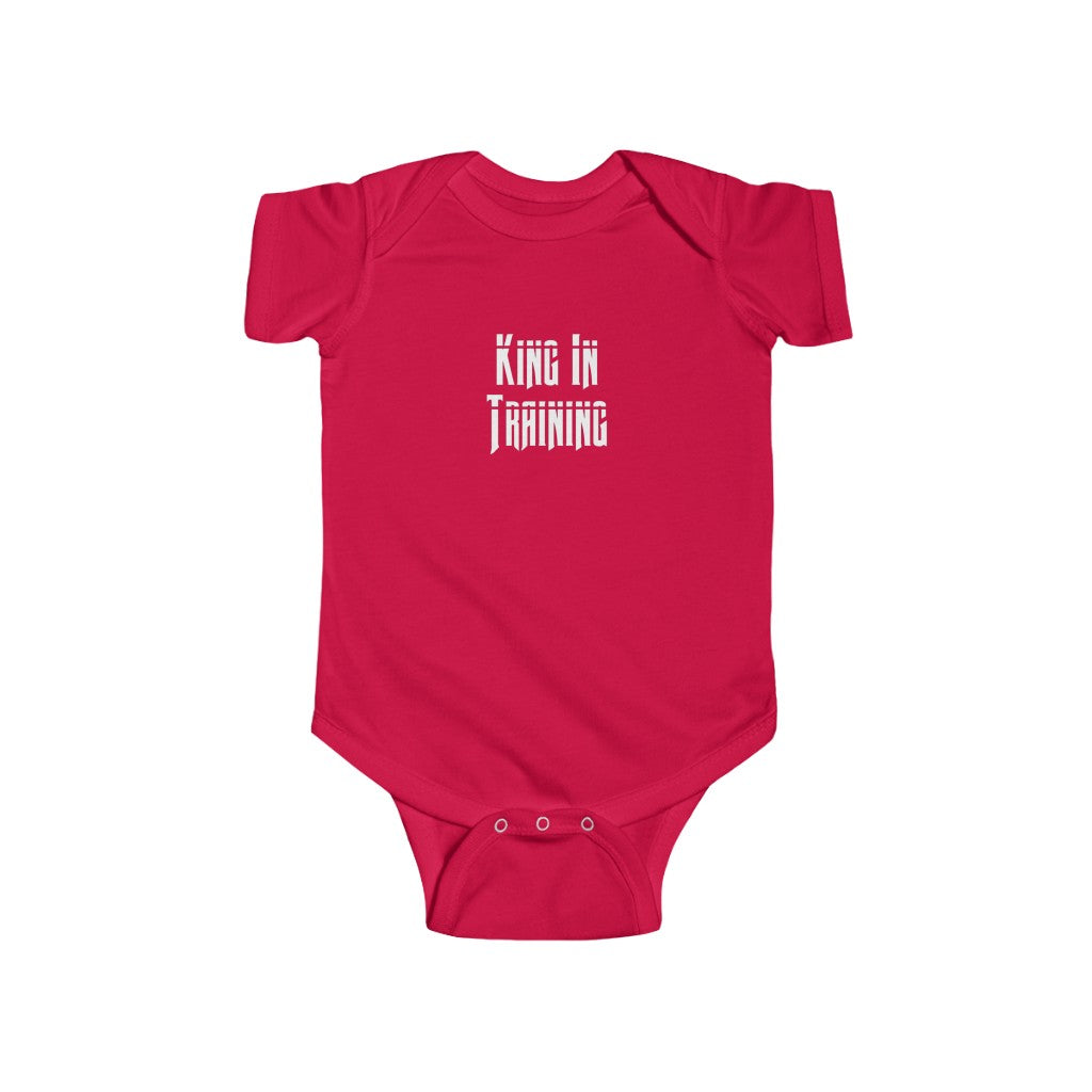 "King In Training" Infant Fine Jersey Bodysuit