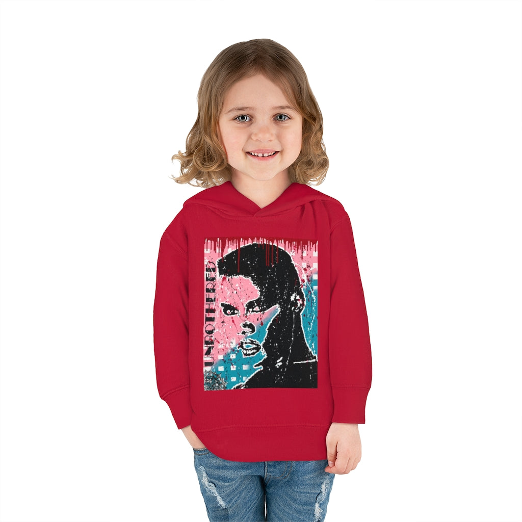 "Unbothered-Grace Jones" " Toddler Pullover Fleece Hoodie